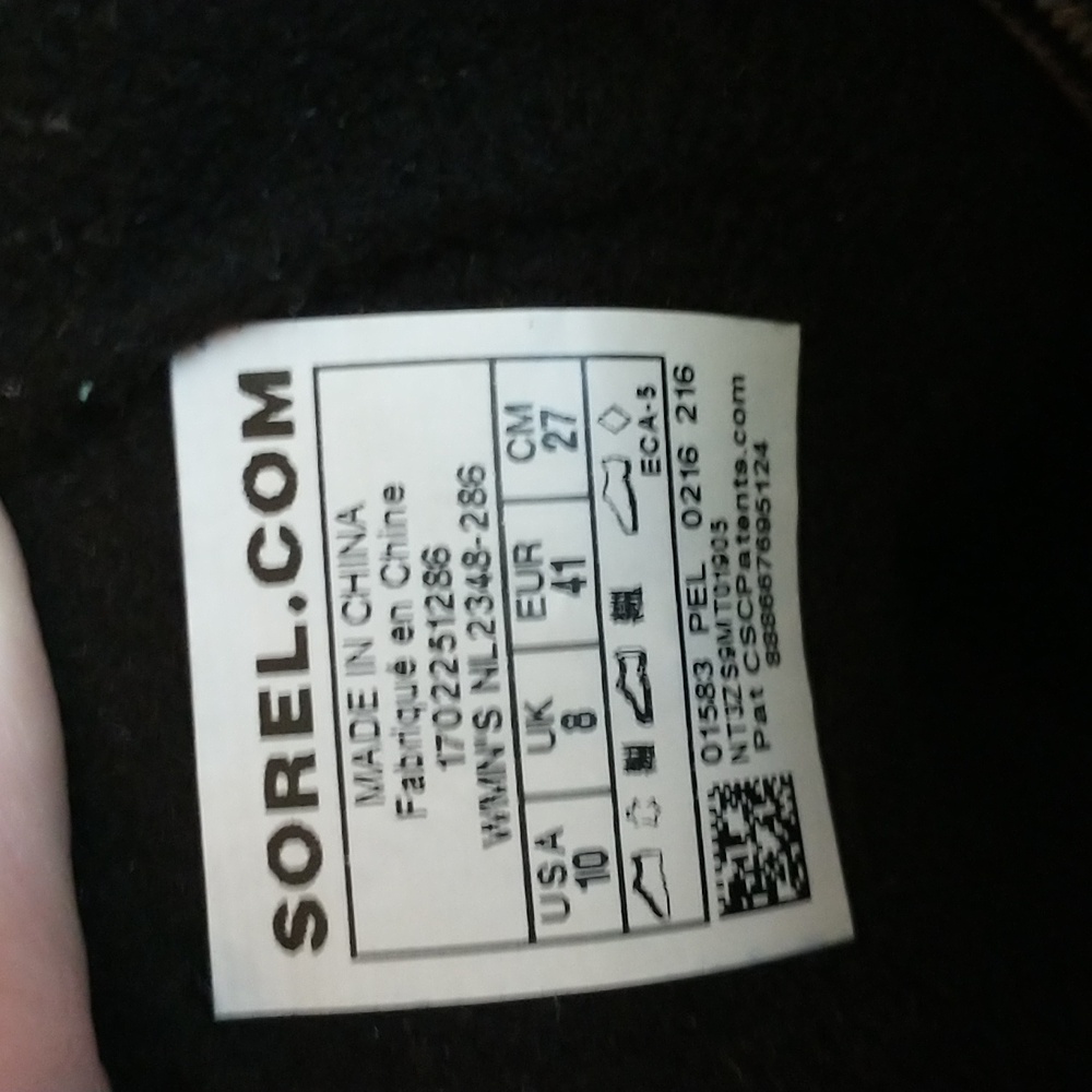Sorel‎ Slimpack II Lace-up Winter Boot, Black And Brown, Women's Size 8 And 1/2 - Picture 9 of 12